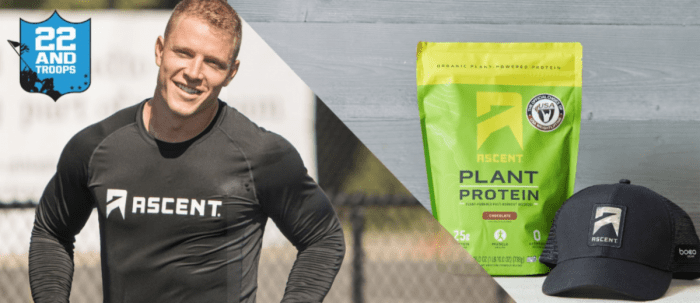 Ascent Protein and “22 and Troops” Fundraise Leading into Veteran’s Day