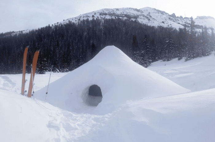Here’s How to Build the Coziest of Snow Shelters