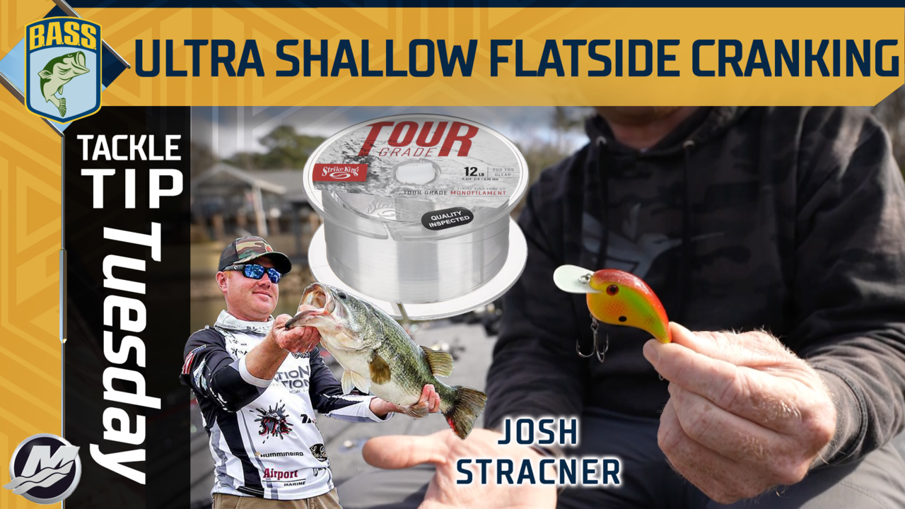 How Stracner fishes flat-side crankbaits in shallow water