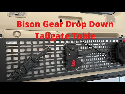 Bison Gear Drop Down Tailgate Table