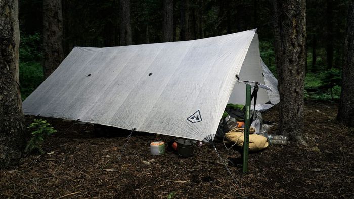 How to Camp with a Tarp and Quilt
