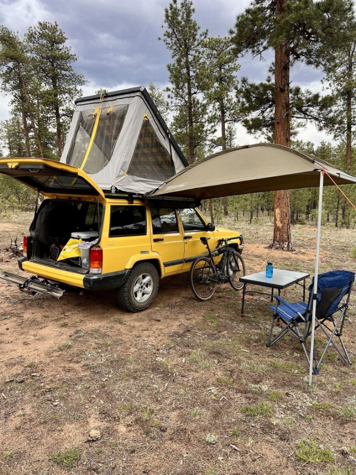 First trip with homemade rooftop tent was a success! : overlanding