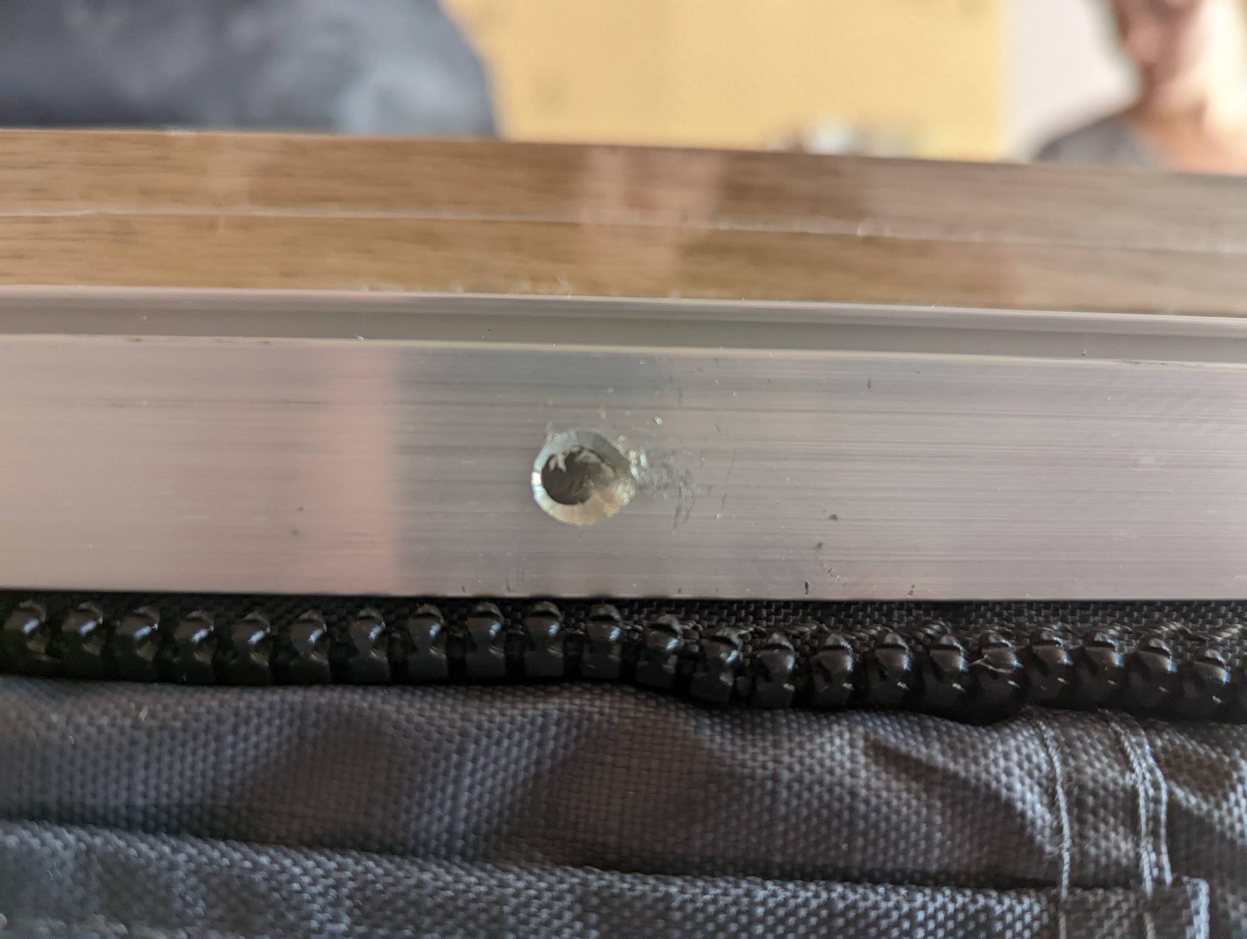 Can anyone tell me if their Smittybilt has these poorly machined holes along the outer aluminum frame? : overlanding