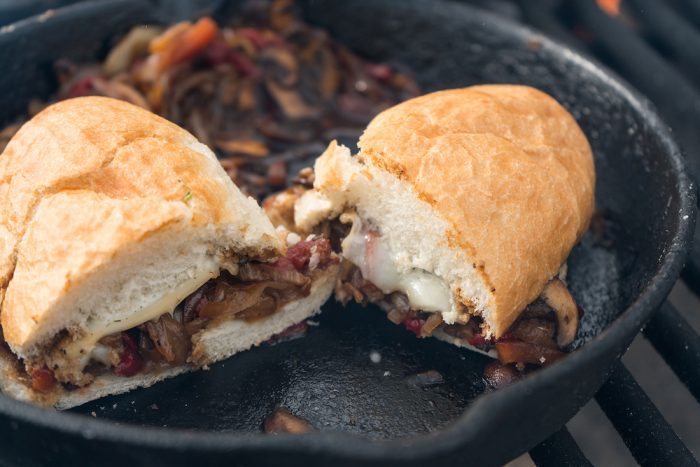 Savory Mushroom French Dip Sandwiches Will Satisfy Your Camp Munchies