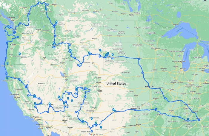 Tip: Try Out Google’s "My Maps" for Plotting Long Road Trips!
