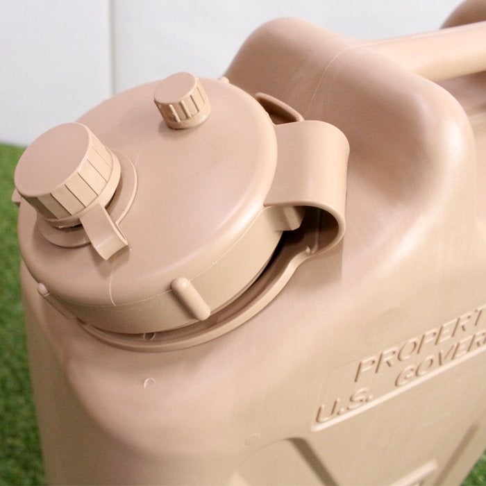 Best way to get water out of a USGI jerry can for daily use? : overlanding
