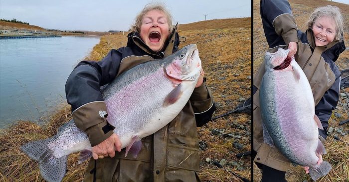 New Zealand Woman Catches Record-Breaking Rainbow Trout