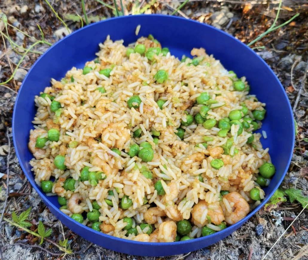Lazy Camping Recipe: Shrimp Fried Rice
