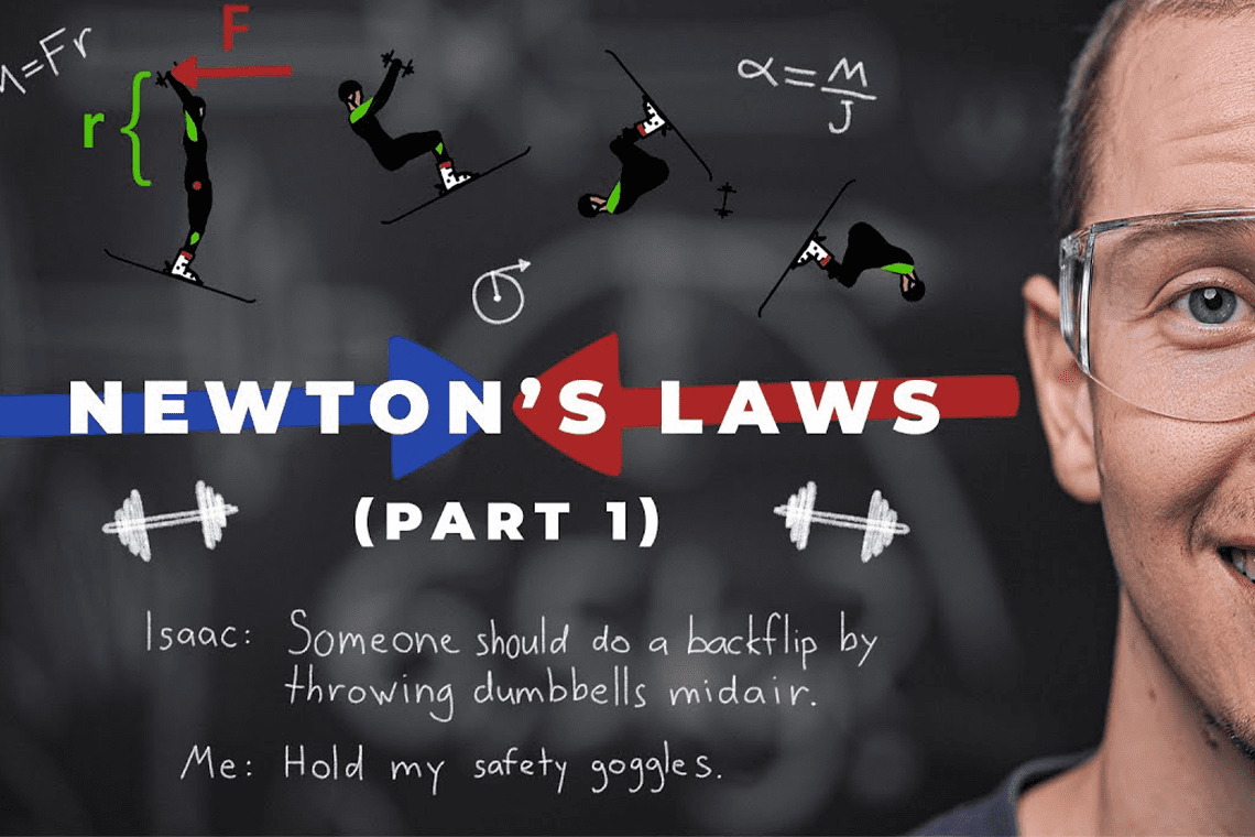 Newton’s laws of motion, as demonstrated by the one and only Real Skifi
