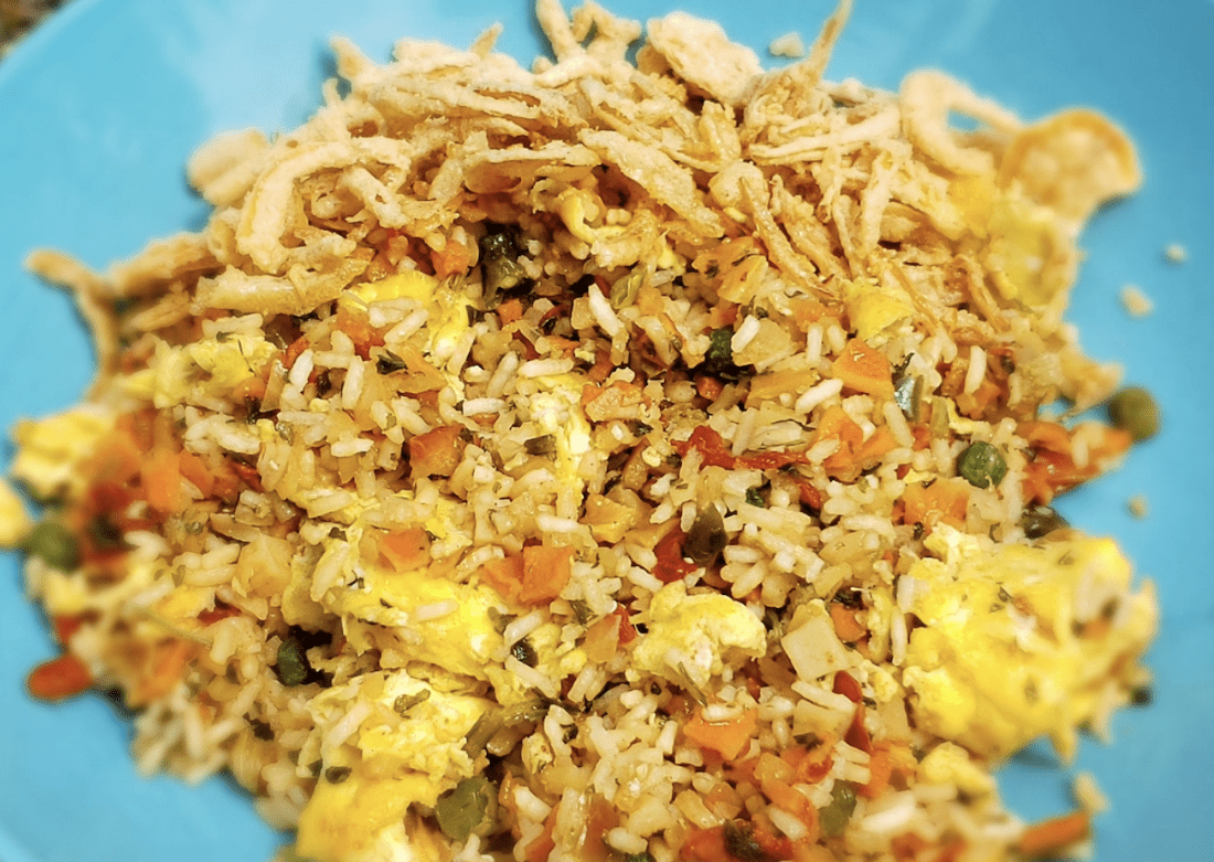 One Pot Backpacking Fried Rice