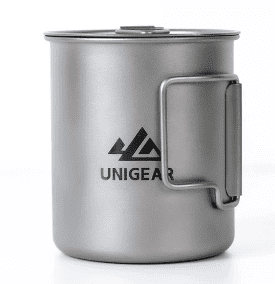 Unigear 100% Titanium Camping Cup 450ml