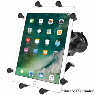 RAM Mount Twist-Lock™ Suction Cup Mount w/Universal X-Grip® Cradle for 10" Large Tablets
