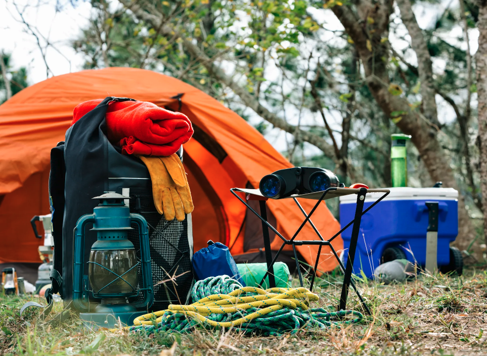 DIY Fishing Net While Camping (duct tape and campsite items) 