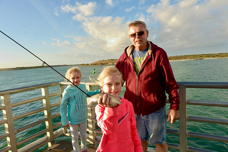 Fishing with Grandpa.