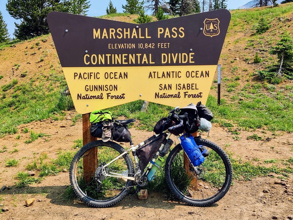 Marshall Pass, Continental Divide. Bikepacking article from Everest news.