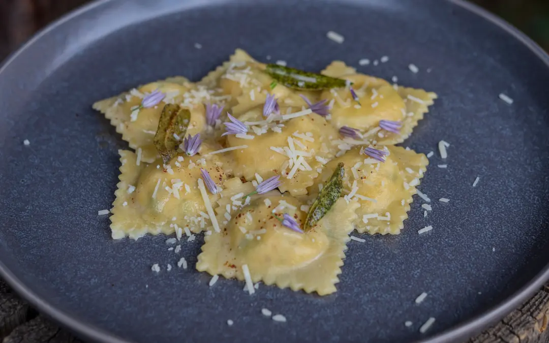 Wild Onion Ravioli with Brown Butter Sage Sauce Recipe