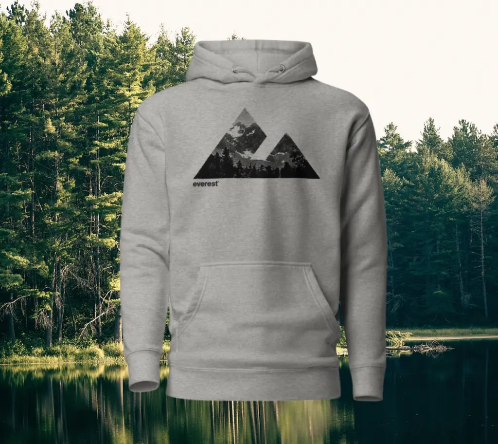 Everest Mountain Logo Hoodie - Forest Edition